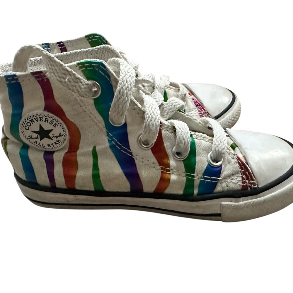 Converse Kids' Rainbow Stripe High-Tops Toddler 9